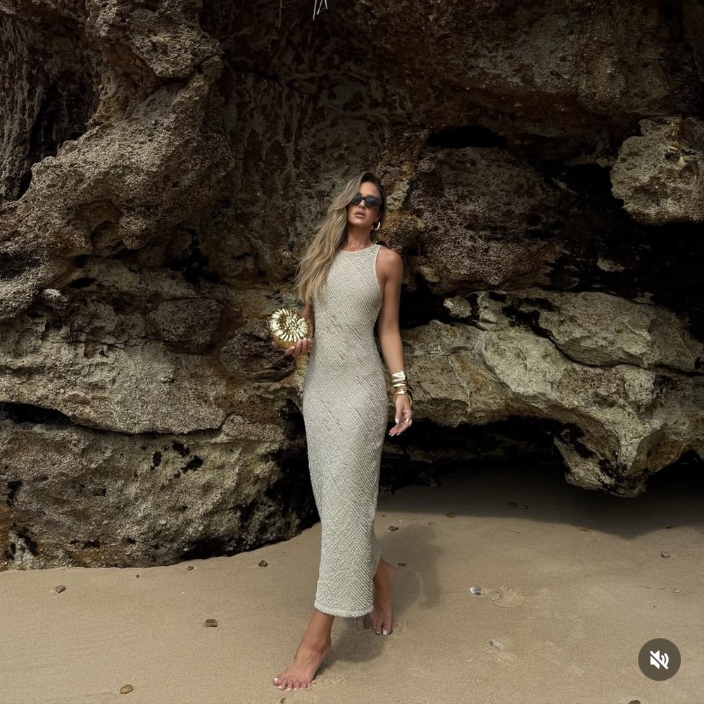 ZARA METALLIC SHELL CLUTCH